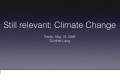 Öffnen Still relevant: Climate Change