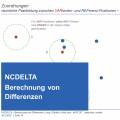 Öffnen NCDELTA Berechnung von Differenzen
